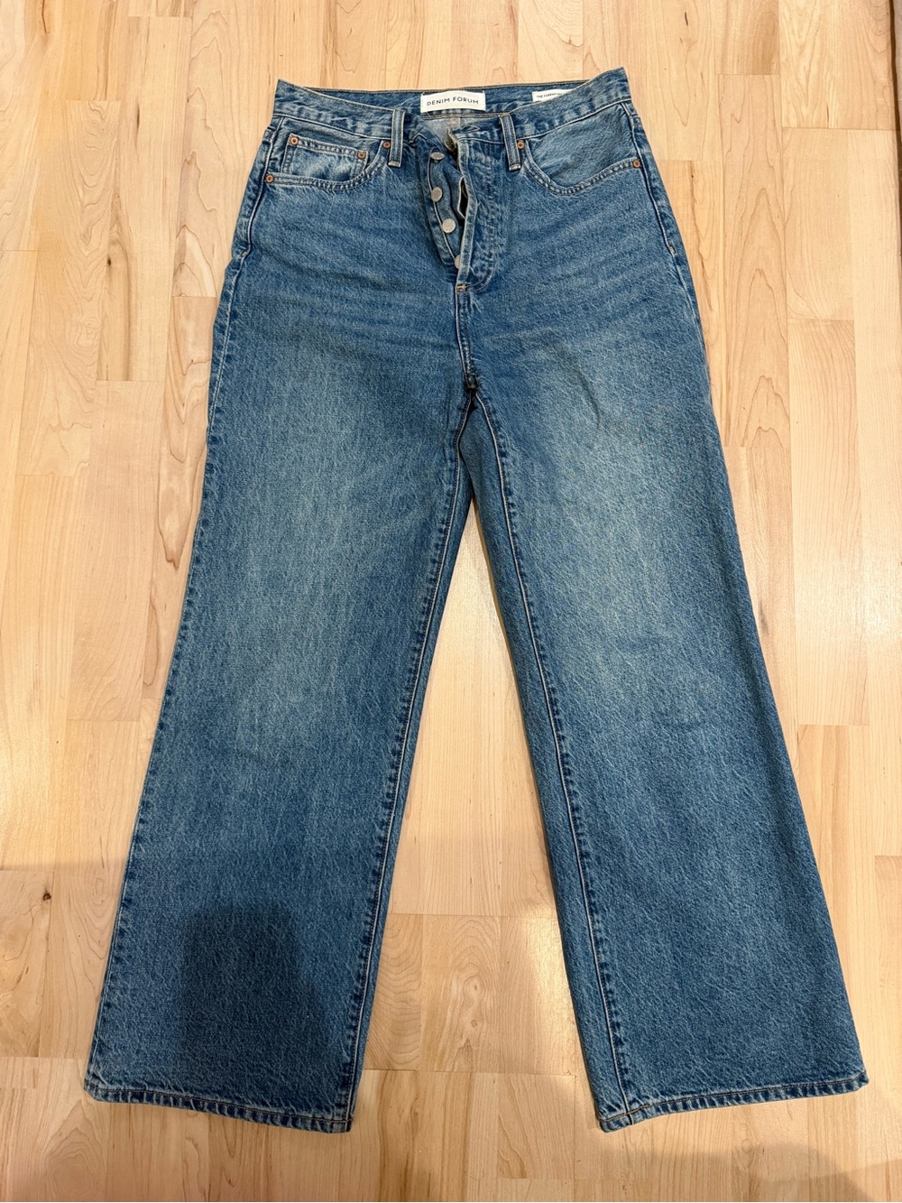 Reformation Wide Leg Medium Blue Jeans